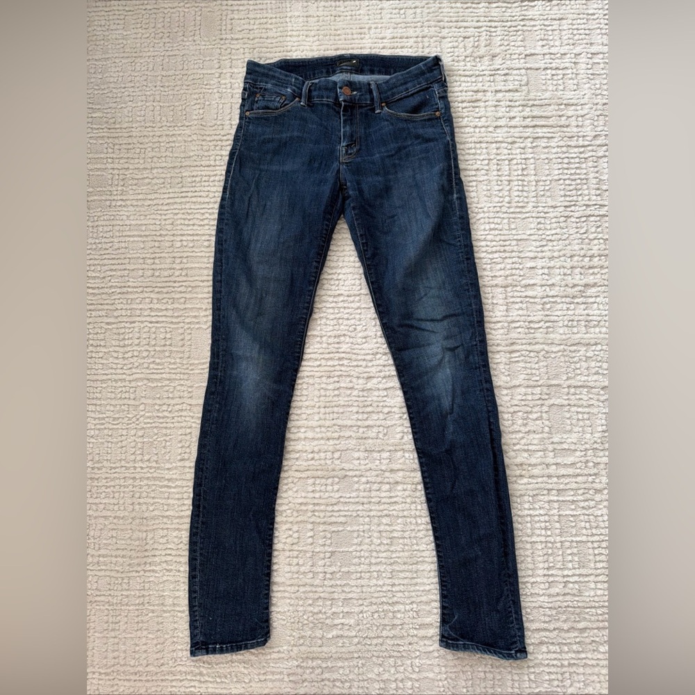 MOTHER The Looker Jeans In Here Kitty Kitty Wash - Size 27